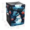 thumbnail image 5 of Snowman Foldable Car Trash Bin with Lid, Leak-proof Mini Trash Can for Car, Hanging Storage Bag Included, 5 of 6
