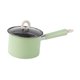 thumbnail image 4 of Olla para freír profunda con colador, olla grande para cocinas de fuego abierto y freidora con tapa Verde, 4 of 9