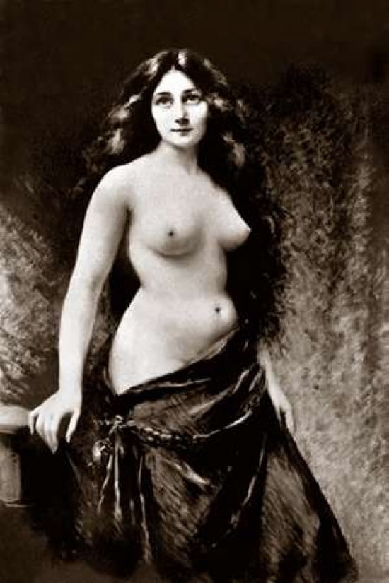 Nude In Drapery Can
