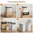 thumbnail image 2 of PrettyCare Garbage Bins with Lid 2*14L.Automatic Sensor Touchless trash can for Bathroom, Kitchen, Bedroom, Office GC01, 2 of 10