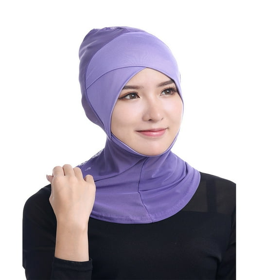 BEFOKA Hijab Undercap for Women, Islamic Muslim Under Hijab Cap Pre Tied Turban Underscarf Solid Undercap Bonnet Inner Head Scarf Head Wraps Hair Turbans for Women Headwears Sleep Cap