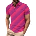 thumbnail image 2 of Vetsdori Men's Polo Shirt - Short Sleeve Collared Button Printed Design for Casual Daily Wear or Outdoor Activities, 2 of 5