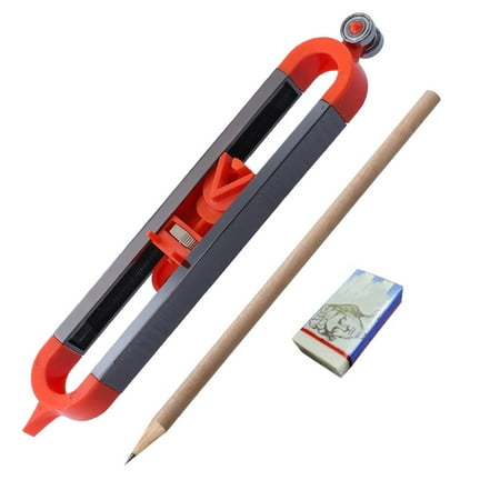 

Contour Gauge with Adjustable Lock Precise Profile Scribe Ruler for Corners DIY Irregular Profile Tools Portable Woodworking Measure Ruler Gifts for Men Handyman