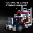 thumbnail image 3 of 268PCS American Truck Cab Building Blocks Set, Red and Blue Vehicle Model, Educational Construction Toy for Ages 14+, Perfect Gift for Birthday,Independence Day, Halloween, Christmas, 3 of 5