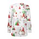 thumbnail image 5 of Pntutb, camiseta informal de manga larga con cuello en V de Navidad para mujer, blusa holgada con estampado de otoño, tops con cremallera Pntutb Pntutb-5401, 5 of 5