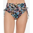 thumbnail image 2 of Salt + Cove In Full Bloom Lace-side Bikini Bottoms In Black/multi, 2 of 2