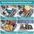 thumbnail image 4 of Dish Drying Rack in Sink, Expandable Stainless Steel Dish Drainers for Kitchen Counter, Dish Dryer Rack for Inside Sink, Over The Sink Dish Racks with Utensil Holder, Silver, 4 of 12