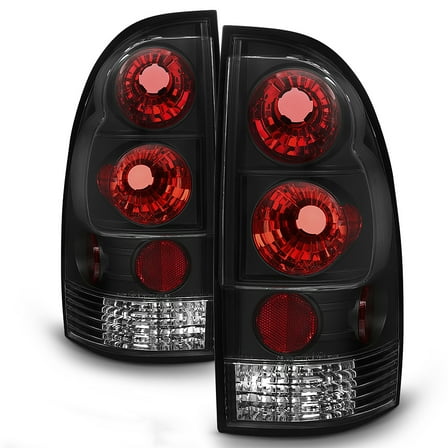 For 2005-2015 Toyota Tacoma Pickup Black Euro Tail Lights Brake Lamps Left Right