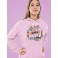 thumbnail image 3 of Nostalgic Vibes Graphic Tee Hoodie Women's, 3 of 4