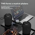 thumbnail image 4 of Altavoz Bluetooth Portátil para Exteriores, Inalámbrico, Pequeño Subwoofer, Multifunción, Color Negro., 4 of 5