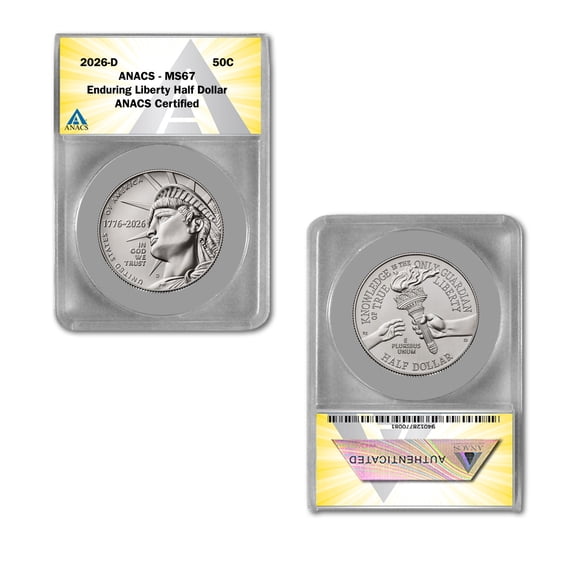 2026 D Semiquincentennial Liberty Half Dollar MS67