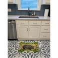 thumbnail image 3 of Black Pig with Sunflowers Machine Washable Memory Foam Mat, 3 of 4
