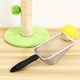 thumbnail image 5 of Pala para arena de gatos de acero inoxidable, pala para arena de gatos con agujeros pequeños, pala para caja de arena, mango largo, tamiz para arena de gatos, esencial para gatos, 5 of 8
