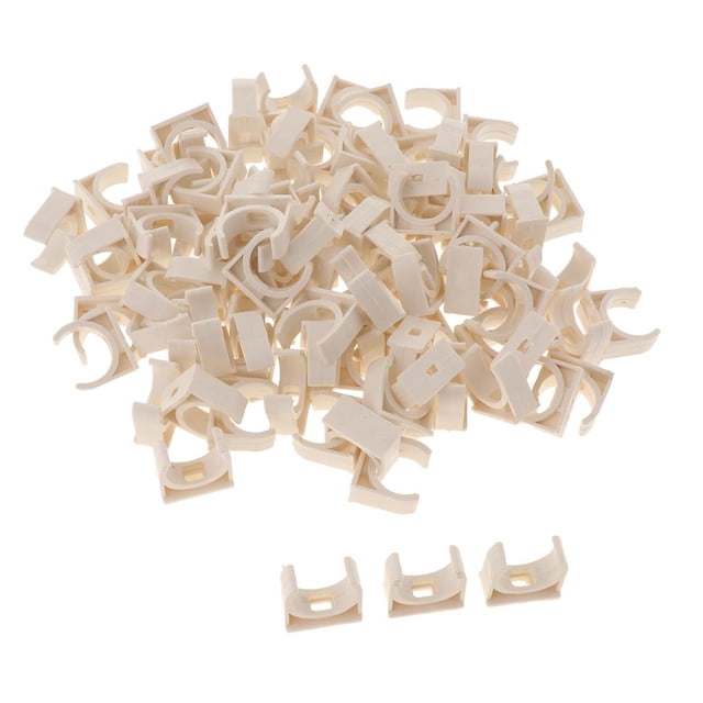 Material de Soporte de tubería Sharpla 200PCS Abrazadera de tubería de agua PVC