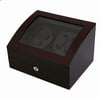Quiet Automatic Rotation 4+6 Watch Winder Case Display Box Luxury Storage Holder Organizer Case Perfect Gift