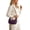 Purple, variant on bravefron Compact Tote Crossbody Bag, Lightweight Textured Finish Handbag, Everyday Shoulder Satchel for Work Travel