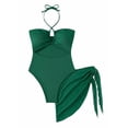 thumbnail image 2 of Traje de baño tipo bikini de una pieza con falda para mujer, 2 of 5