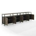 thumbnail image 3 of Crosley Furniture Jacobsen 108" 2Pc Media Stand in Brown Ash, 3 of 14