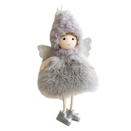 

Christmas Fabric Doll Pendant Stuffed Plush Doll Pendant Gifts for Friends Families Pink