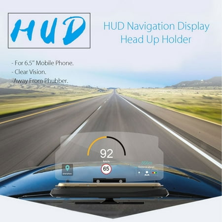 6.5 HUD Navigation HD Reflec Head Up Display Phone Holder Mount for iPhone 8 Plus