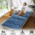 thumbnail image 6 of Huloretions Mattress Japanese Floor Mattress Full Size Futon Mattress Foldable Roll Up atami MatCamping Mattress and Couch Mattress Pad  For House Guest Camping Travel, 6 of 8