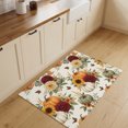 thumbnail image 3 of Entryway Rug 2'x3', Vintage Pumpkins Fall Kitchen Runner Rugs Non-Slip Carpet Mats, Sunflower Chic Floral Thanksgiving Bedside Rugs Runners Washable Floor Carpet for Bathroom Laundry Room, 3 of 8