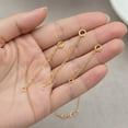 thumbnail image 6 of 14K Gold Plated & Sterling Silver Necklace Extenders Set – 3 Sizes (1 2 3 Inch) Adjustable Chain Extensions for Necklace Bracelet Anklet Jewelry Making, 6 of 7