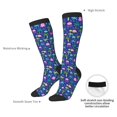 thumbnail image 4 of Yiaed sea animals with palm tree Print Great elasticity Adult Stockings Sports socks for Men and Women, 4 of 6