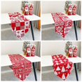thumbnail image 3 of Bandera de mesa navideña de nieve de alce, artículos decorativos navideños, Bandera de mesa de algodón, decoración creativa de mesa de tela navideña, 3 of 4
