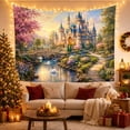 thumbnail image 3 of Armchair Bookshelf Cat with Sprawling Magical Fairy, Cozy Dark Academia for Book Lovers, Aesthetic Wall Decor, Valentine'S Day Gift, Tapestry Wall Hanging for Dorm and Living Room, 3 of 7