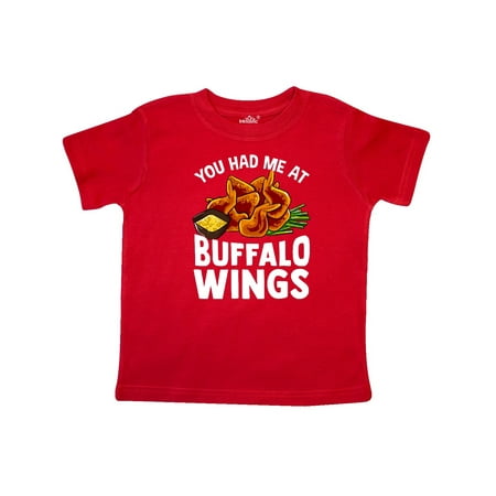 

Inktastic Buffalo Wings Game Day Snack Gift Toddler Boy or Toddler Girl T-Shirt