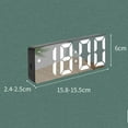 thumbnail image 3 of Rainbow Clock for Bedrooms Upgraded Version Digital LED Alarm Clock Black with Type C Port Adjustable Brightness DST Snooze 24H Display for Bedroom Home Office, 3 of 3