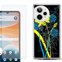 Phone Case for Cricket Icon Pro 2026, with Screen Protector, by OneToughShield - Wild Flowers