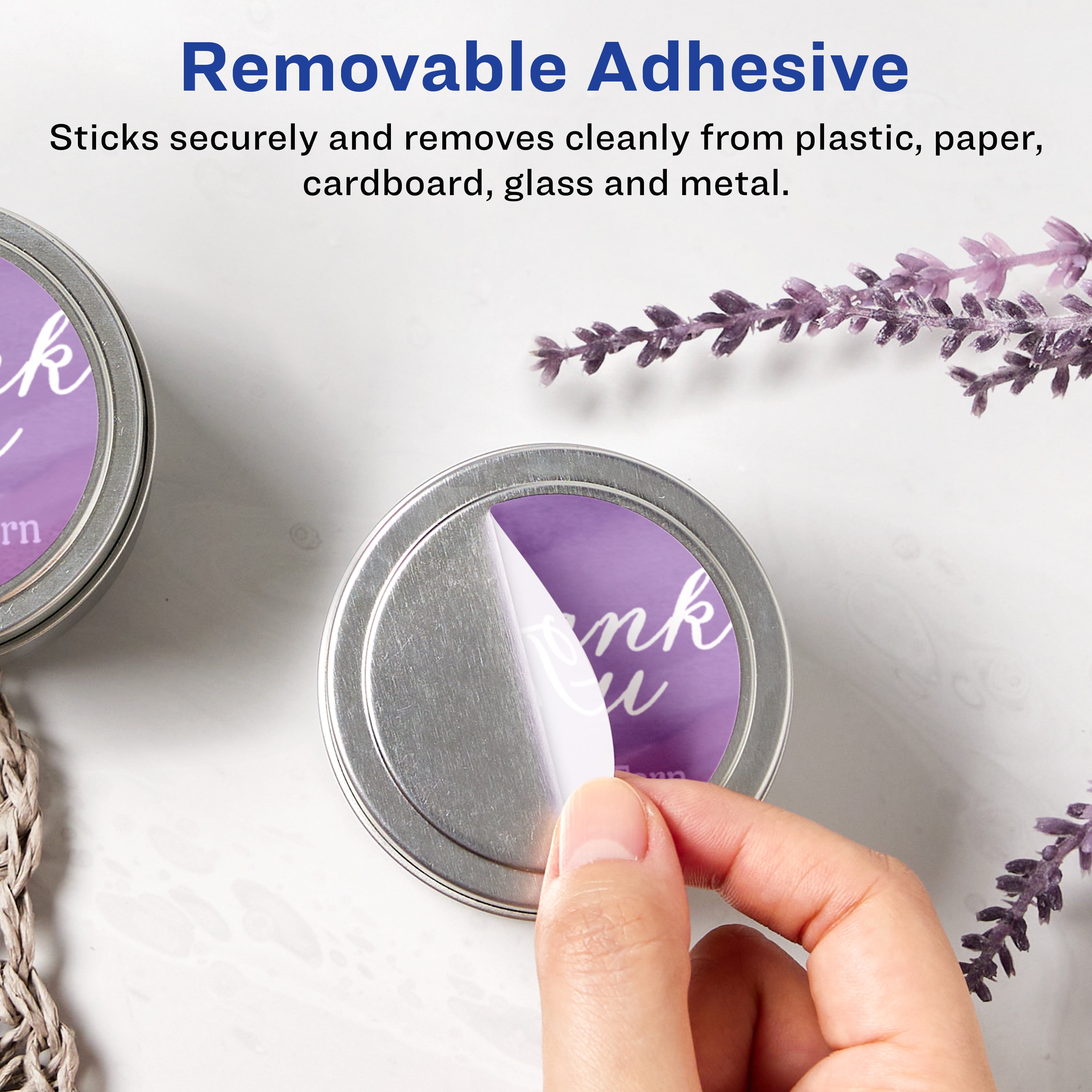 Avery Removable Round Labels, 1.5" Diameter, 2,000ct