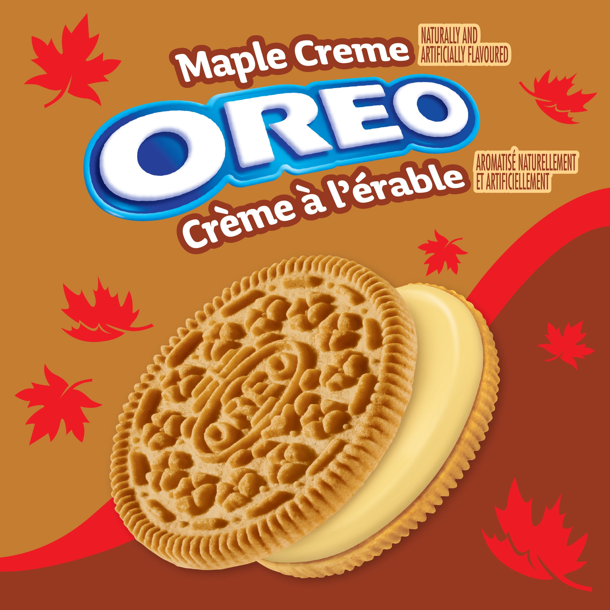 OREO, Maple Creme Sandwich Cookie, Made with Real Quebec Maple Syrup, Baked in Canada