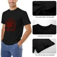 thumbnail image 6 of Emotional Support Husband Hipster Men's Cotton Short Sleeve HD Print Tee for Casual T-Shirt Crew Neck Top Black XL, 6 of 7
