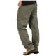 thumbnail image 5 of Pantalones cargo de longitud completa para hombre, deportivos, informales, con bolsillo, cordón y cremallera, color liso, cintura elástica, 5 of 6