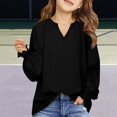 thumbnail image 2 of HIPYLO Kids Thermals Top and Bottom Set Girls Thermal Top Red Top for Girls Shirt School Uniform Shirts for Baby Winter Clothes Girl Clothes for Kids, Black 12-14 Years, 2 of 7
