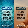 thumbnail image 6 of (2 Pack) Gas Meter Room OSHA Notice Sign 7 Inch X 10 Inch Indoor / Outdoor Rust-Free Aluminum Metal Signs for Workplace, Workshop, and Construction Site, Made in the USA, 6 of 8