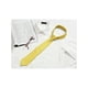 thumbnail image 5 of CORBATA DE HOMBRE INSPIRADA CHIC DE COLOR SÓLIDO CON RAYAS ESTRECHAS PARA GRADUACIÓN TRAJE CORBATA FORMAL AMARILLA, 5 of 5