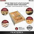thumbnail image 3 of Rev-A-Shelf Trim to Fit Shallow Drawer Organizer, 33.13" x 22", 4WUTCT-36-1, 3 of 11
