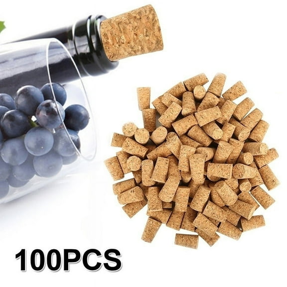 100Pcs/Set Wood Wine Cork Sealing Wine Bottle Stopper Bottle Closure Wooden Sealing Cover