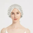 thumbnail image 2 of Generic Mulberry Silk Bonnet for Sleeping Silk Hair Bonnet for Curly &Long Hair Women Adjustable Elastic at The Back, 2 of 7