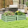 thumbnail image 2 of Outsunny 2' x 2' x 1' 2-Pieces Galvanised Raised Garden Bed, 2 of 10