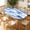 Blue Streak, variant on ARTSLION Elastic Tablecloth For Oval Tables, Waterproof Tablecover For Up To 42X68in Oval Table Cover, Dining Tablecover For Indoor And Outdoor, Holiday, Cream Grid
