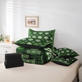 thumbnail image 6 of Feelyou Boho Shamrock Twin Bedding Sets 7-Piece, Vintage Holiday Bedding Comforter Set, 6 of 8