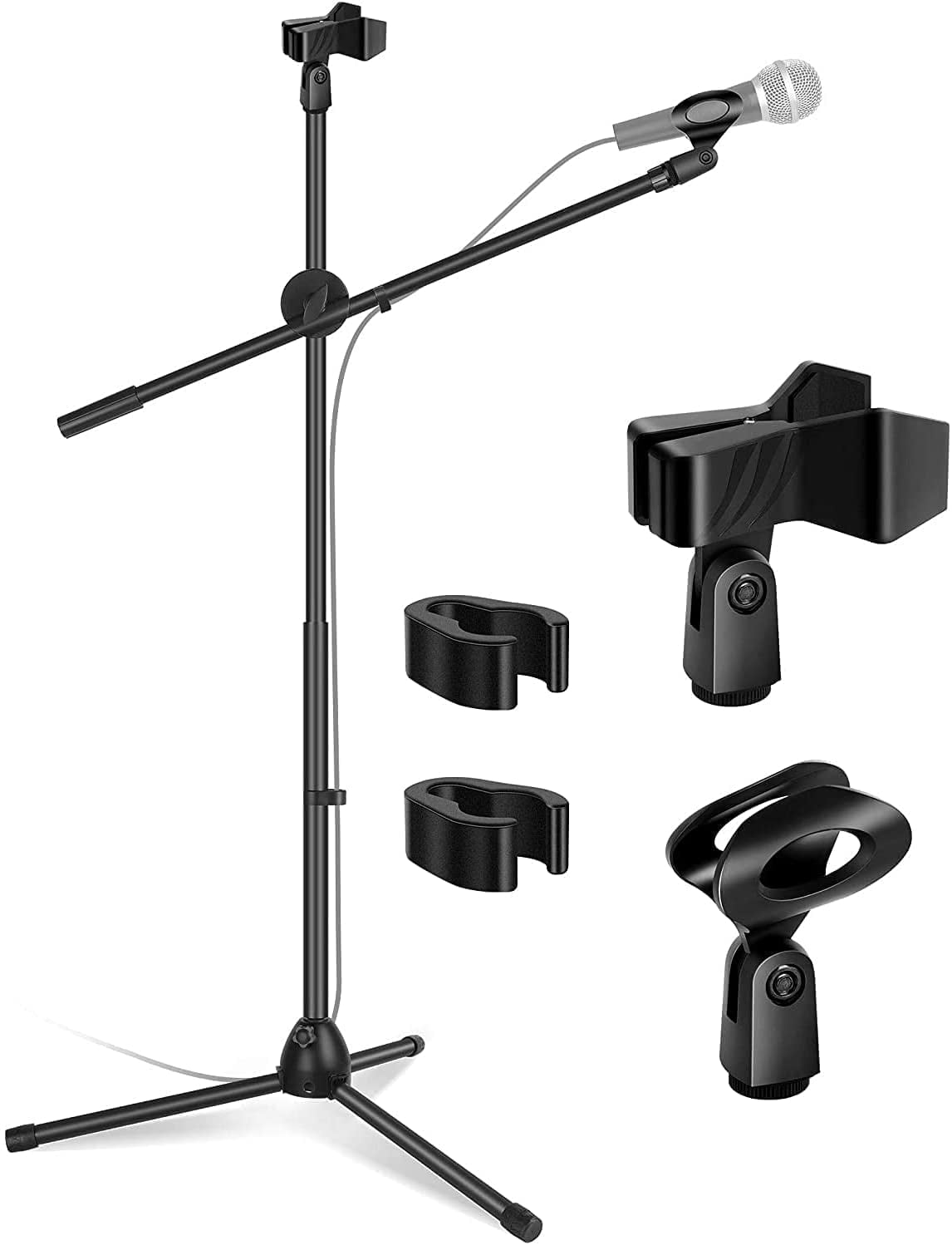Premium Microphone Stand Boom Mic Arm Heavy Duty For Singing 360