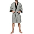 thumbnail image 2 of Robes for Men,Viikei Mens Robes,Warm Soft Plush Mens Robe with Hood,Plus Size Plus Thick Robe for Men with Side Pocket and Belt,Bathrobes for Men Gifts, 2 of 6