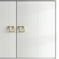 thumbnail image 4 of Castle Place Glam Sideboard Buffet Cabinet, White, 4 of 8