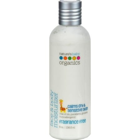 Nature's Baby Organics Fragrance Free Face & Body Moisturizer, 8 oz